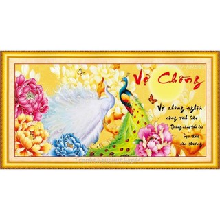 Tranh đính đá Vợ Chồng 103x50cm VS055