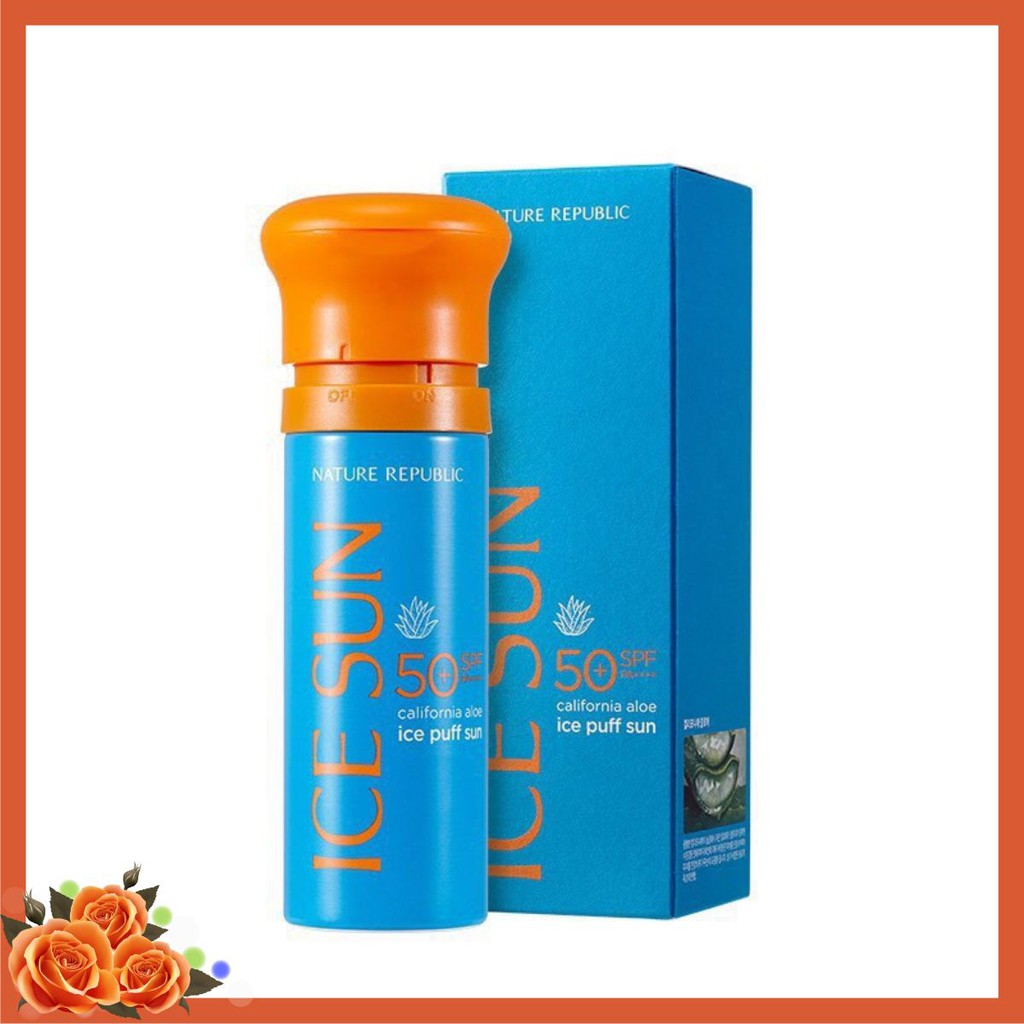 Kem chống năng ICE SUN SPF50+ Nature republic ice puff sun