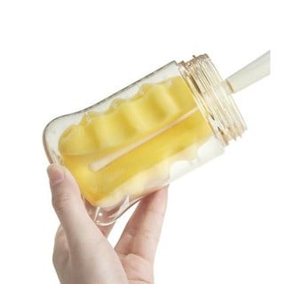 Set cọ rửa bình sữa EMMA KIDS - Bộ cọ bình silicon cao cấp 4 chi tiết