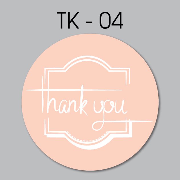 Tem thank you sticker siêu xinh