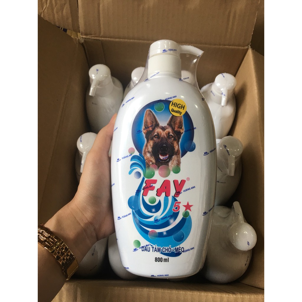 Dầu Tắm Sữa Tắm Chó Mèo Fay 5 Sao 800ml