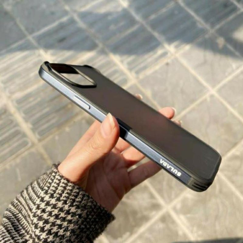 Ốp lưng Sulada lưng nhám viền nhôm cho iPhone 12, 12 Pro, 12 Pro Max chống sốc, chống vân tay