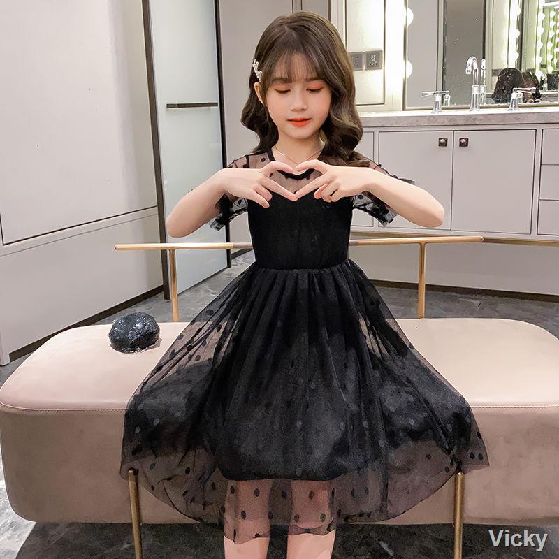 🌈Bộ hè🌈Váy bé gái mùa hè 2021 net mới nổi tiếng thời trang phương Tây thời trang lớn trẻ em váy công chúa thời trang v