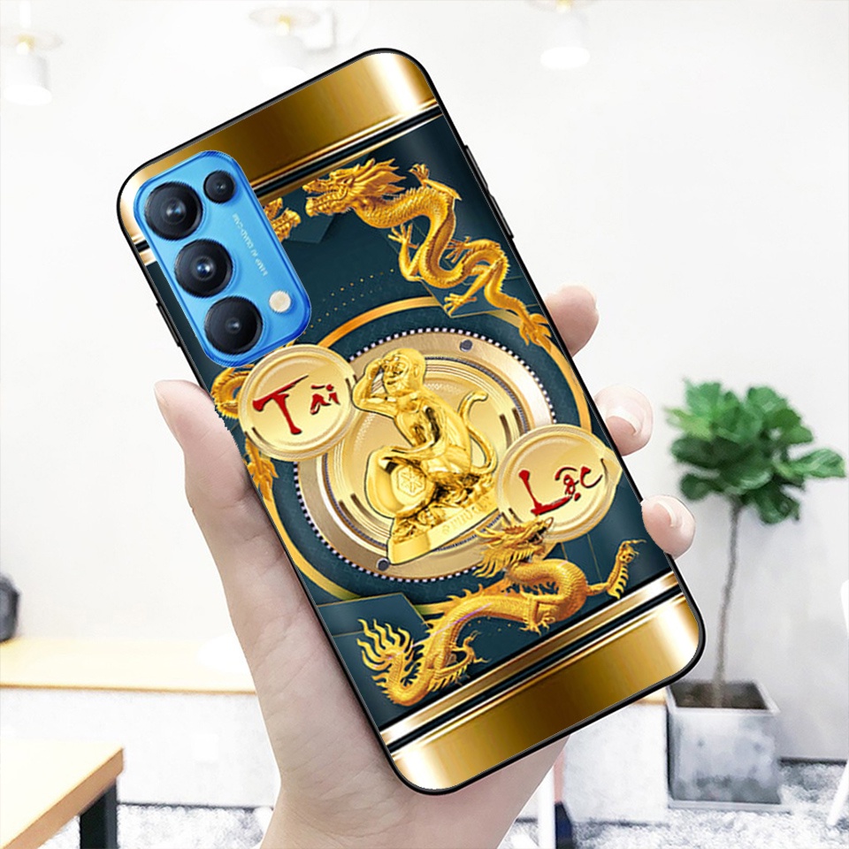Ốp lưng kính cường lực Oppo Reno6 Reno6z Reno5 Reno4 in hình cao cấp- 12 con giáp- siêu hot.