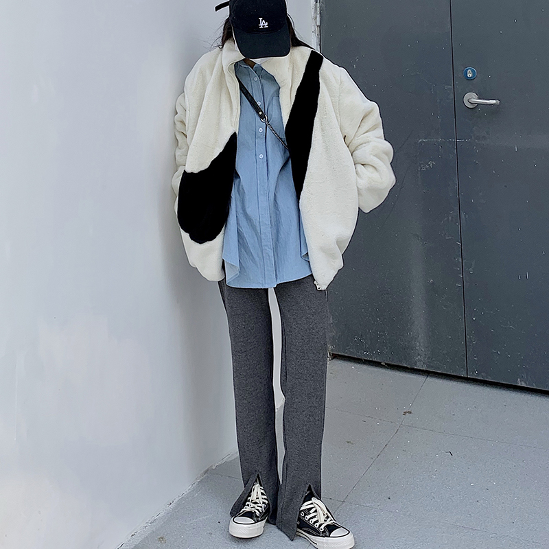 Quần Nữ Dài Lưng Cao Xẻ Ống Thời Trang Hàn Quốc 2 Màu Lựa Chọn | BigBuy360 - bigbuy360.vn