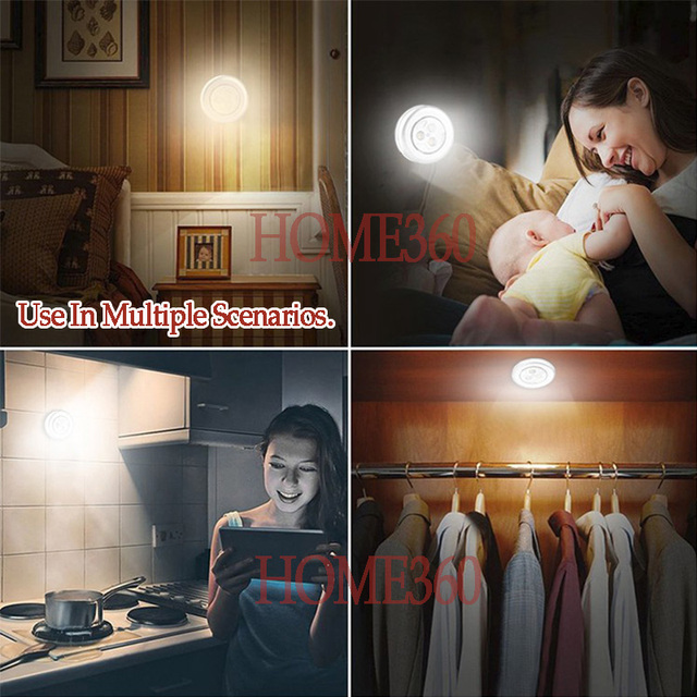 Đèn ngủ LED cảm ứng gắn đầu giường / trần nhà