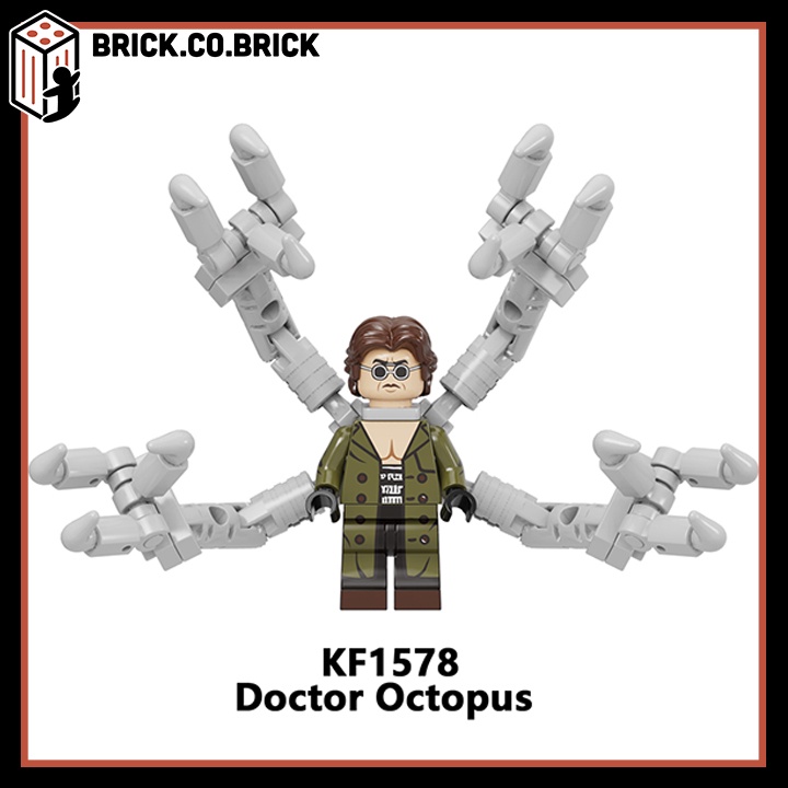 Marvel What-If Minifigure No Way Home Doc Ock và Shangchi Lắp Ráp Siêu Anh Hùng Tiến sĩ Bạch Tuộc Người Sắt KF6145