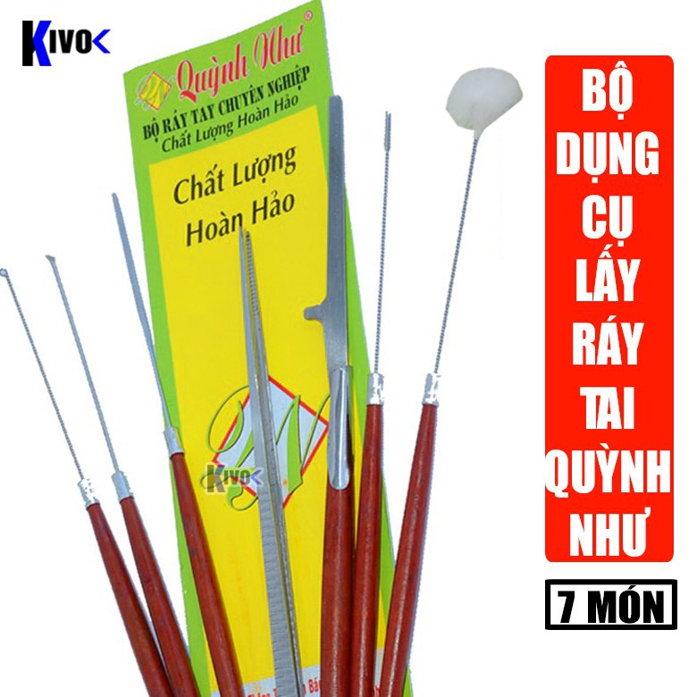 Bộ Dụng Cụ Lấy Ráy Tai Quỳnh Như 7 Món