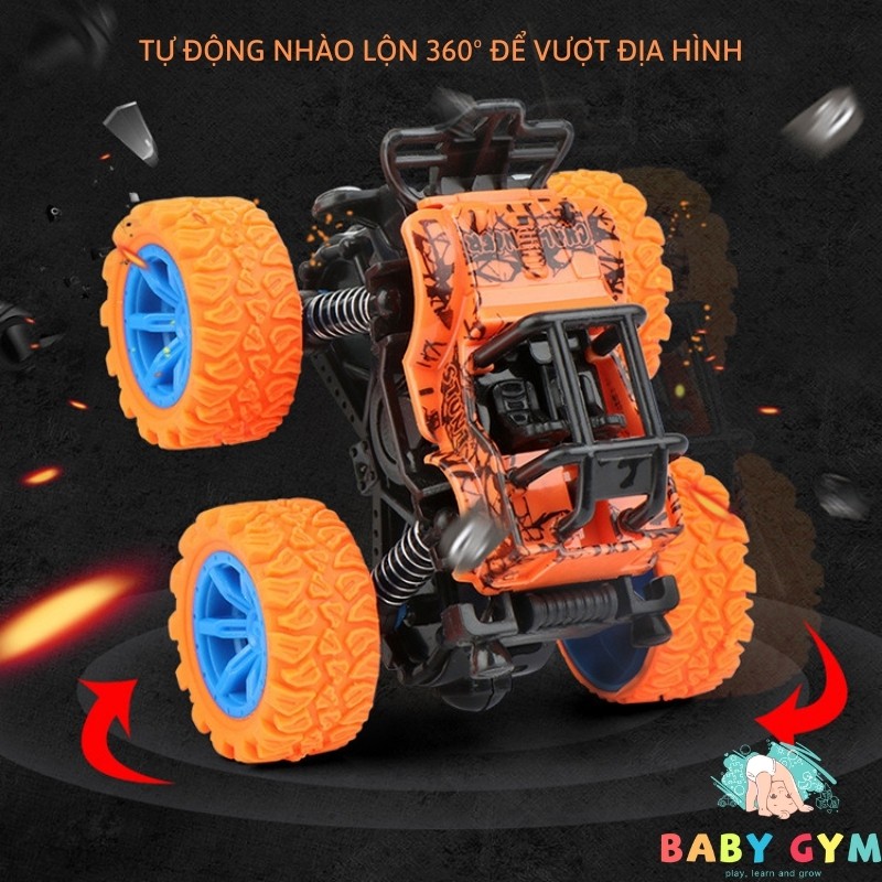 Xe Ô Tô Địa Hình Chạy Đà Nhào Lộn - Xe Ô Tô Đồ Chơi Quán Tính Nhiều Màu Cho Bé Từ 1 Tuổi