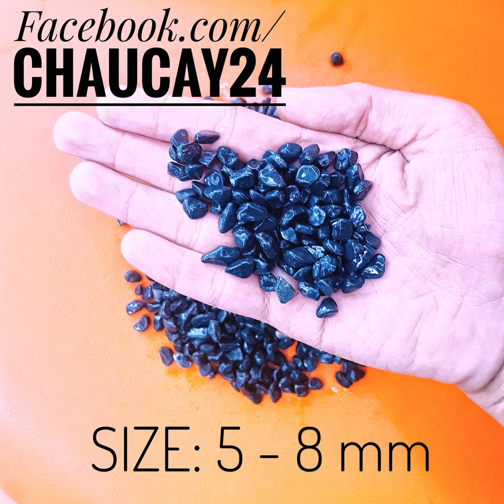 Sỏi nhiều màu size 5-8 mm trang trí hồ cá, chậu cây cảnh, terrarium, cây hoa kiểng, sen đá, xương rồng