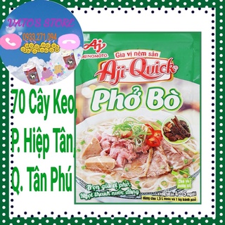 Gia vị nêm sẵn nấu phở bò Aji-Quick gói 57g 57gr ngọt thanh trọn vị phở