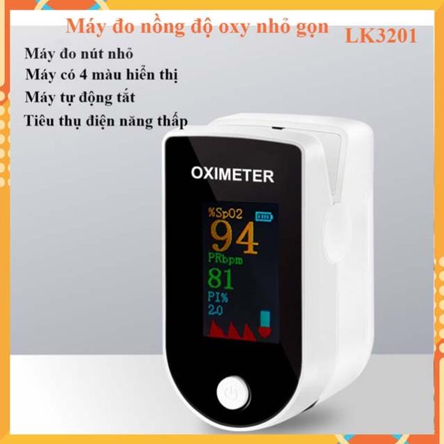 Máy Đo SPO2, Đo Nồng Oxi, Đo Nhịp Tim LK3201