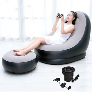 Ghế hơi intime có đệm hơi lót chân Kèm bơm điện - Sofa hơi phòng khách K20