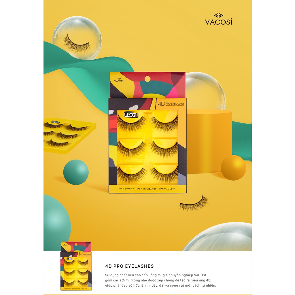 Lông mi giả 4D VACOSI PRO EYELASH