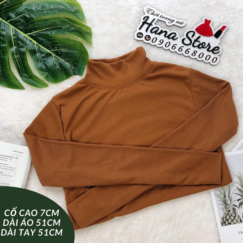 Áo thun cổ lọ dài tay nữ phong cách Hàn Quốc | BigBuy360 - bigbuy360.vn