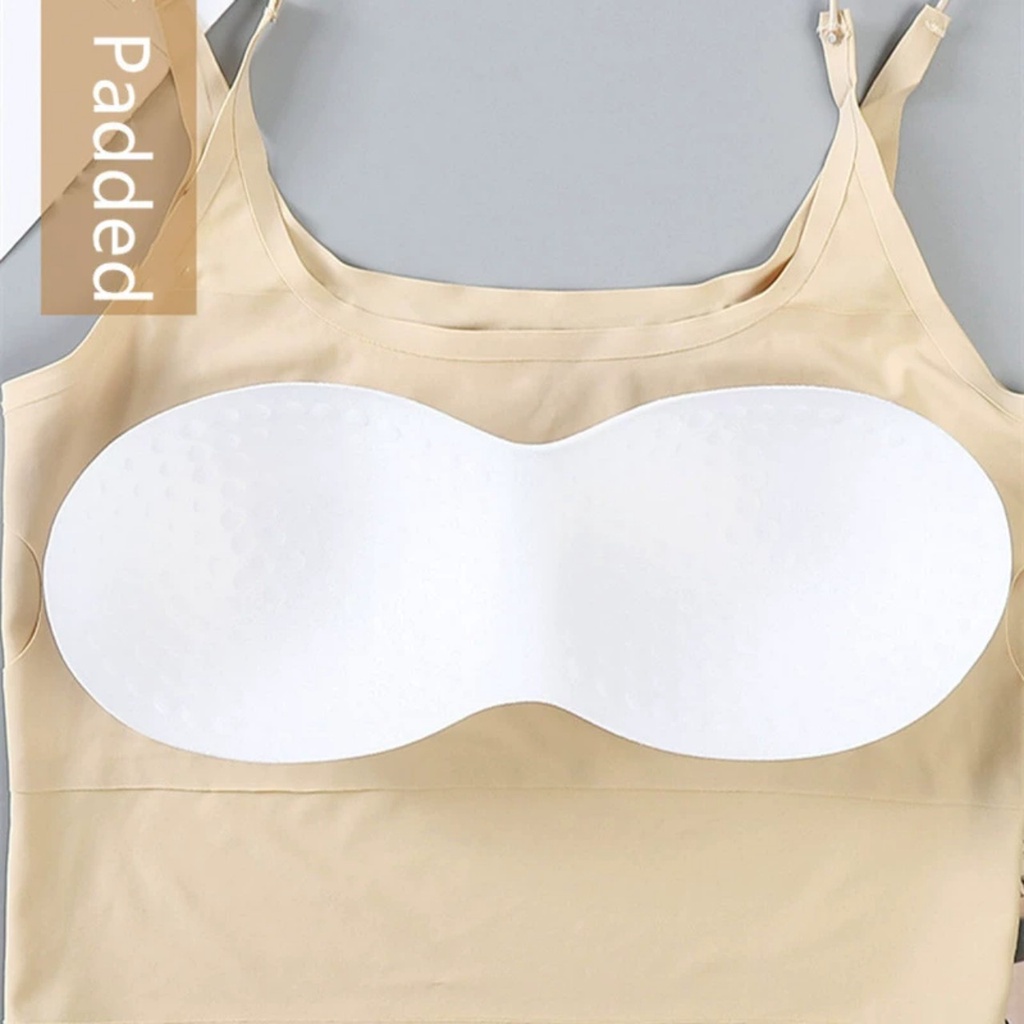 Áo 2 dây đơn mảnh chất su cực đẹp có đệm ngực, dáng croptop thời trang Havana FLA71