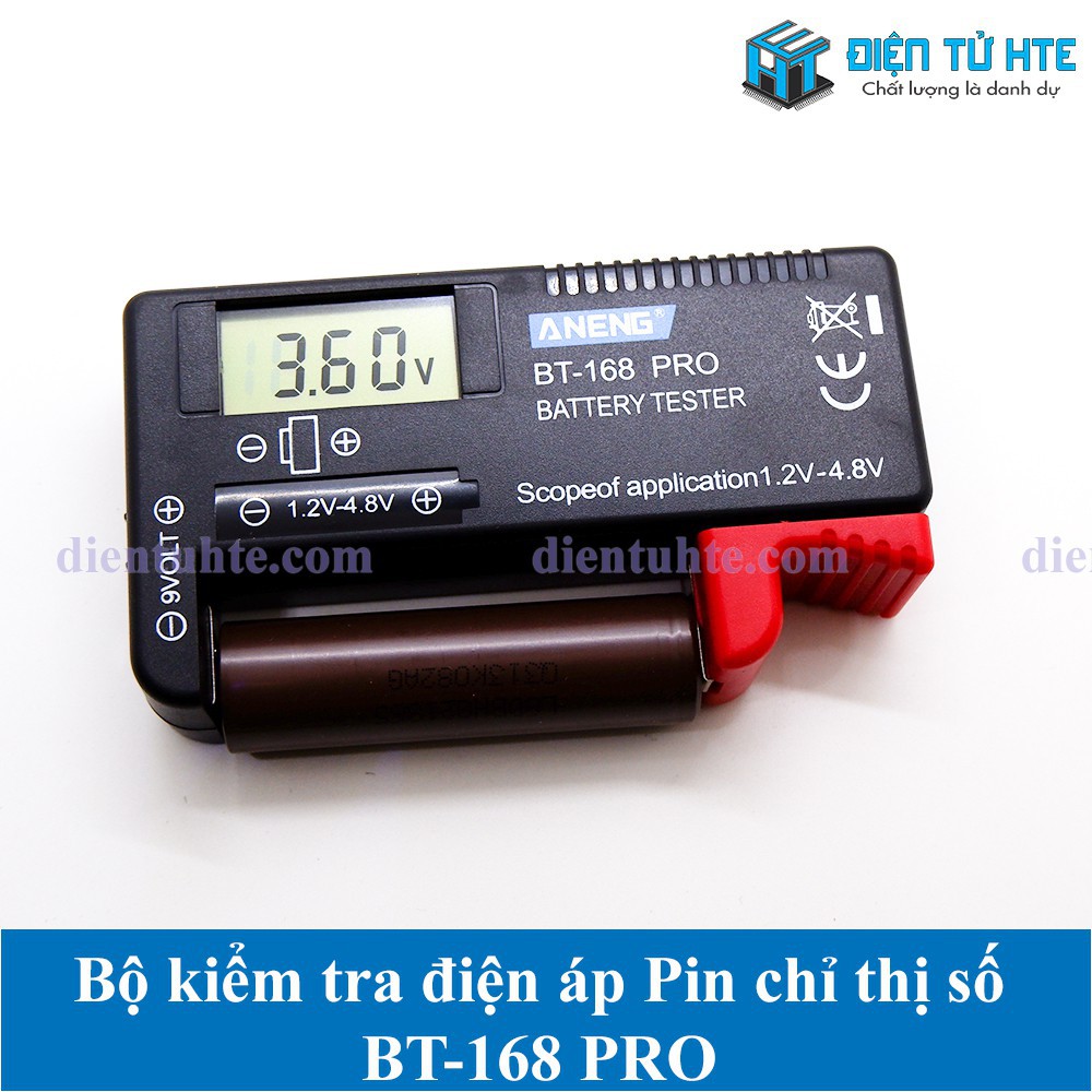 Bộ kiểm tra điện áp Pin BT168 BT-168 PRO chỉ thị số [HTE Quy Nhơn CN2]