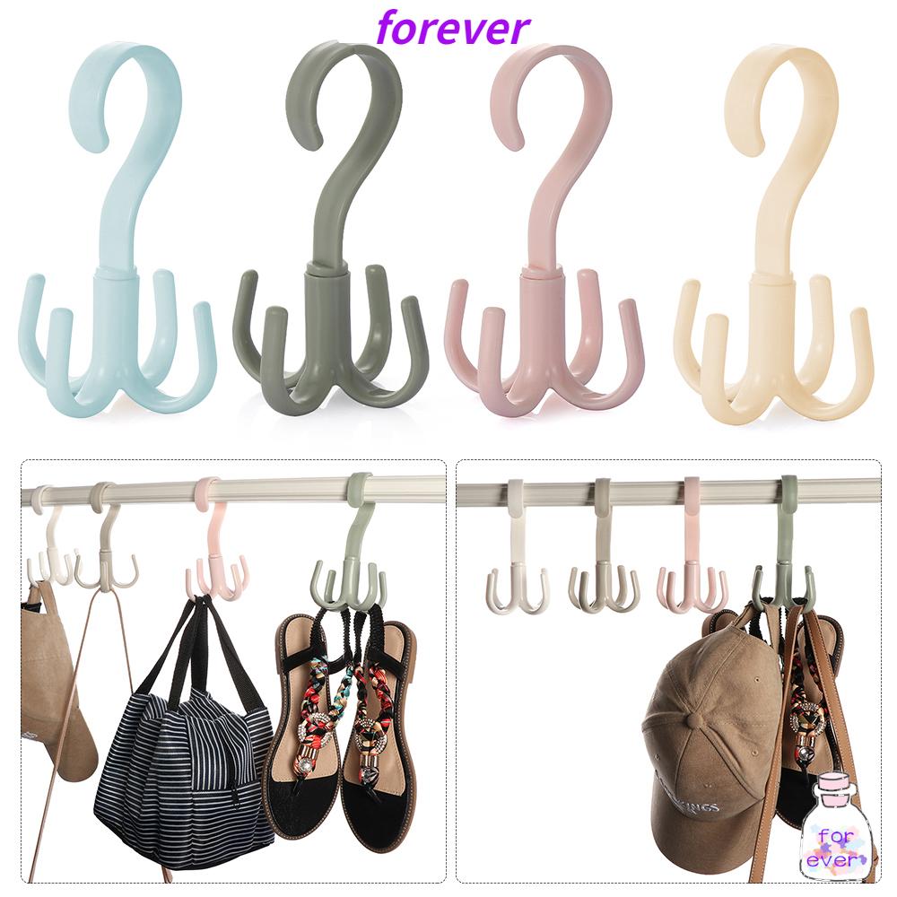 Giá treo đồ 4 móc xoay 360 độ tiện dụng