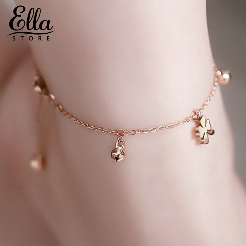 Lắc chân kiểu xích mặt hình cỏ may mắn đáng yêu | BigBuy360 - bigbuy360.vn