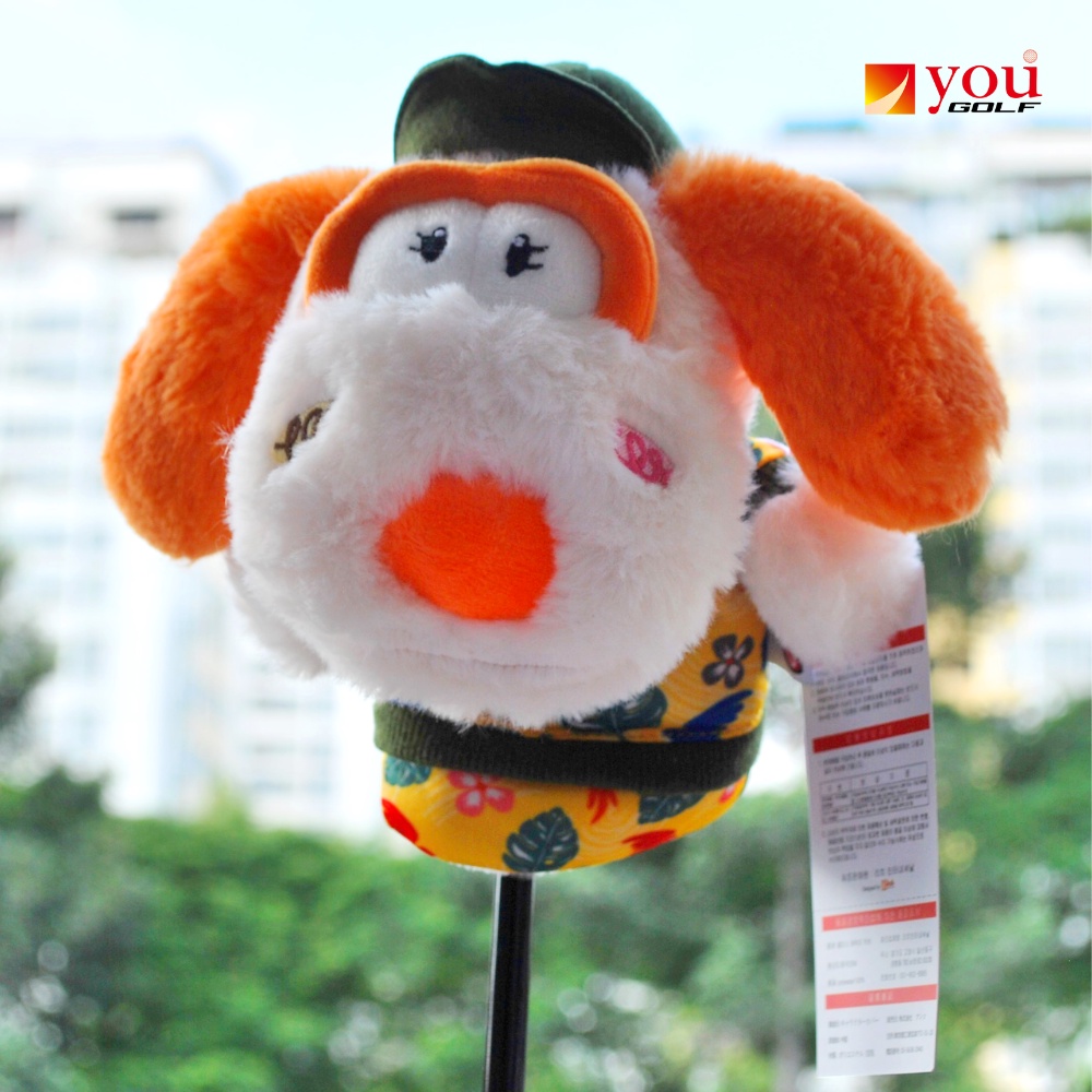 Bọc Đầu Gậy Golf Da Pu Kiểu Thú Bông - Cover Cho Gậy Utility/ Hybird/ Rescue