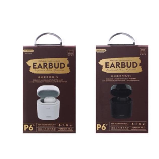 Tai nghe bluetooth lèm dock sạc từ WK P6
