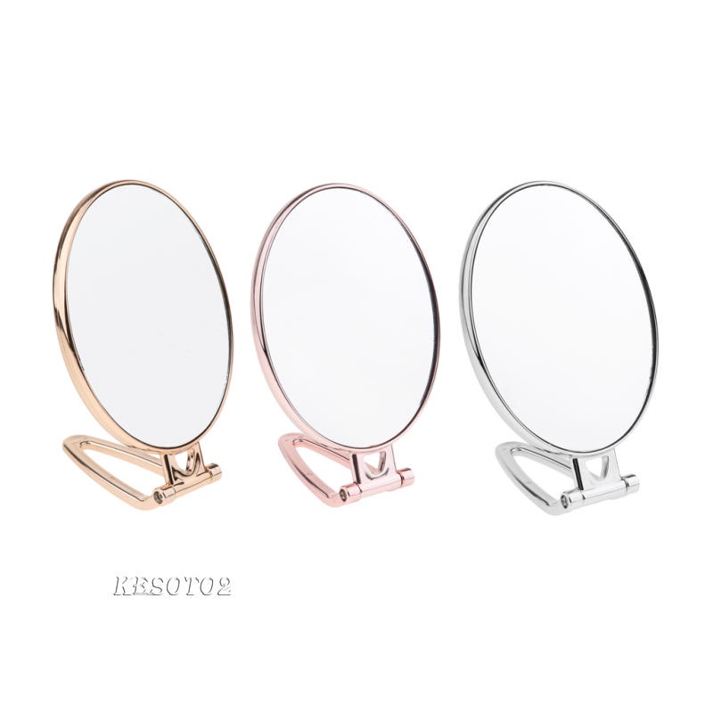 Gương Trang Điểm Kesoto2 Hai Mặt Độ Phóng Đại 2x Màu Bạc Tiện Dụng Mang Theo Du Lịch