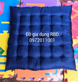 Đệm ngồi bệt lụa trơn 40x40x5cm