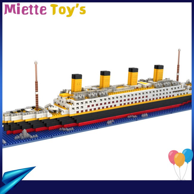 Bộ 1860 Mảnh Đồ Chơi Lego Dùng Xếp Hình Tàu Titanic Cho Bé