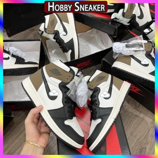 Giày Jordan Cổ Cao Nam Nữ, Giày JD1 nâu cao cổ Phiên Bản Tiêu Chuẩn. Giày thể thao Jodan 1 nâu cao hot hit