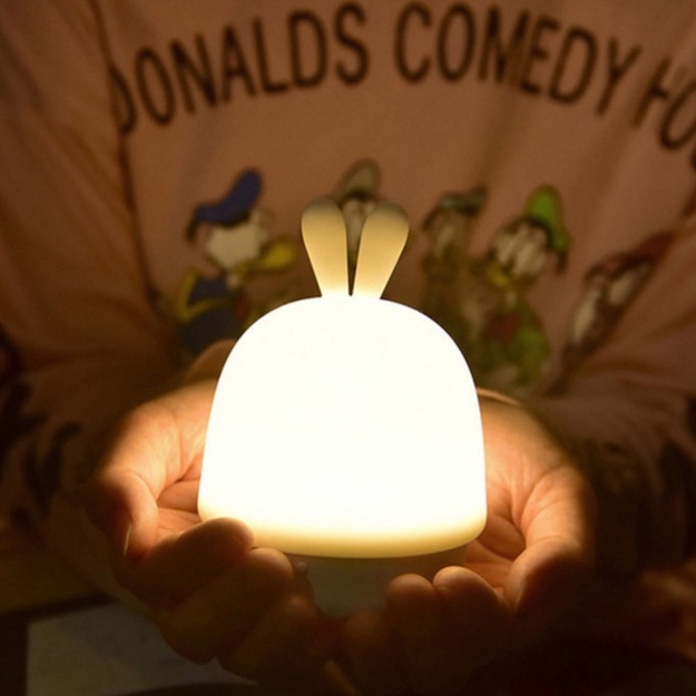 Đèn ngủ silicon hình chú thỏ đáng yêu
