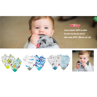 Bộ 2 Yếm kèm gặm nướu Nuby cao Cấp