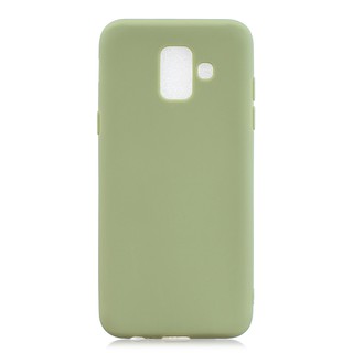 For Samsung S9 A6 J4 J6 Plus 2018 Solid Color Matte Soft TPU case