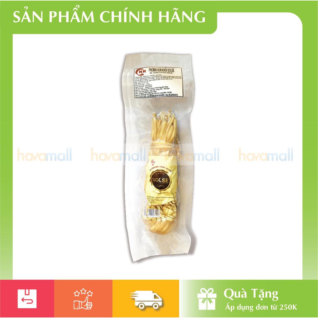 Phô mai hun khói dây Solse mặn 100gr