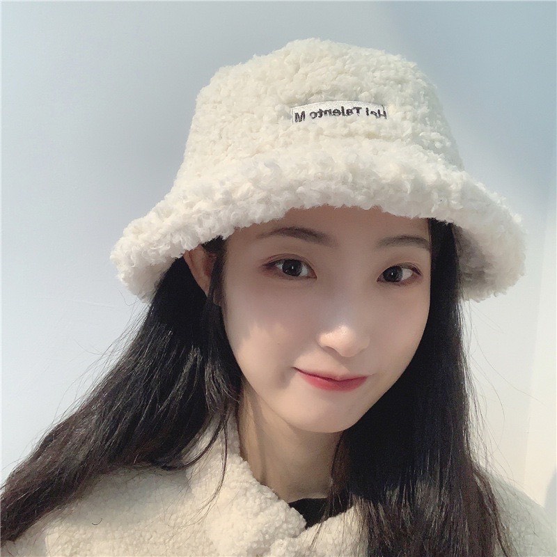 [SẴN]-☘ Mũ nón bucket lông cừu Ulzzang (M24)
