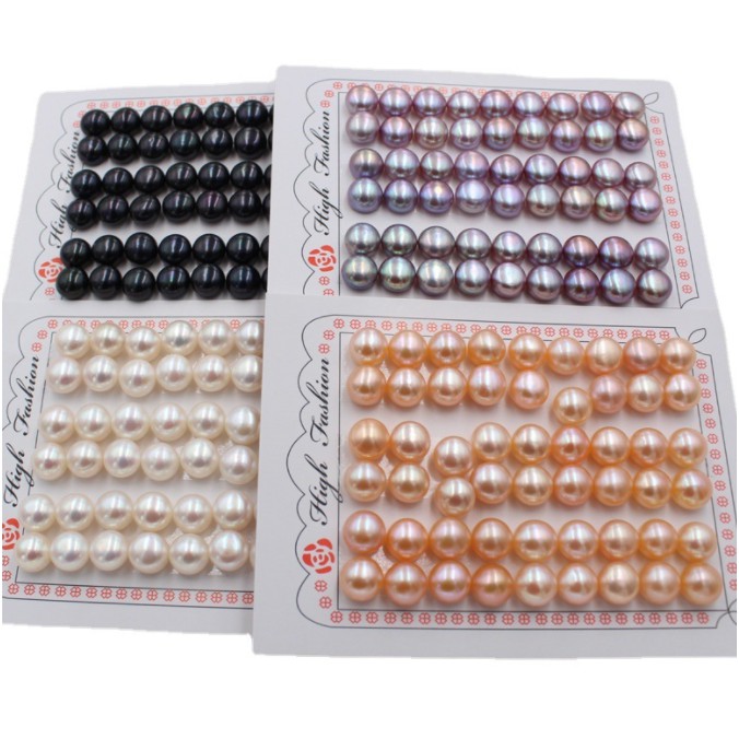 Hạt nụ dẹt bán cầu 8-8.5ly làm hoa tai