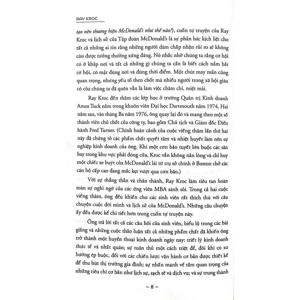 Sách - Ray Kroc Đã Tạo Nên Thương Hiệu Mcdonald's Như Thế Nào