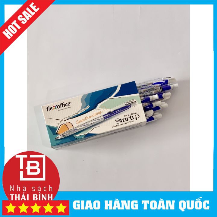 [RẺ VÔ ĐỊCH] Bút Bi FlexOffice FO-039 Xanh Đỏ Đen