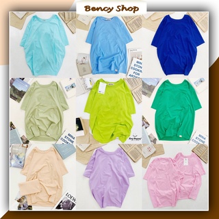 Áo thun trơn nữ form rộng unisex nhiều màu, Áo thun nữ màu pastel Bency shop