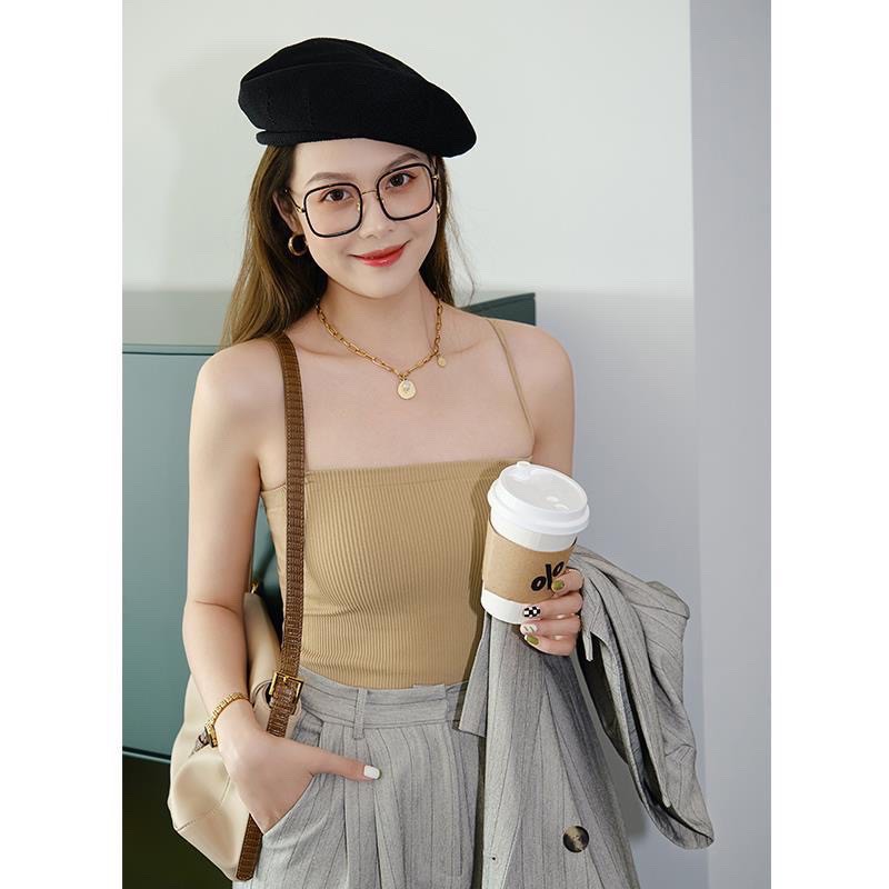 Áo Bra Nữ Thun 2 Dây Có Mút Ngực Gam Màu Pastel Quyến Rũ Ms 369 | BigBuy360 - bigbuy360.vn