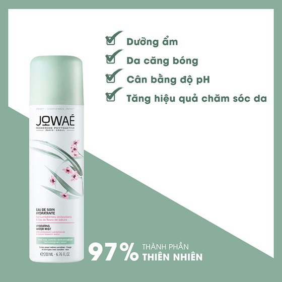 Xịt khoáng dưỡng ẩm sáng da chống lão hóa Jowae Hydrating Water Mist Pháp