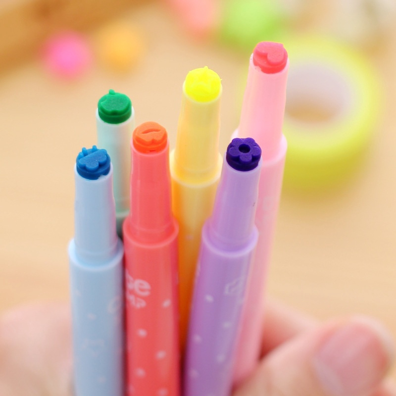 Set 3 Bút Đánh Dấu Nhiều Màu Sắc Dễ Thương