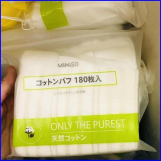 Bông Tẩy Trang Miniso Only The Purest 180 Miếng