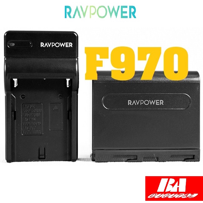 Bộ pin sạc Ravpower NP-F970 for Sony F960, F950, F550, F750, FM50, FM70, FM90, PAN VDB1, VDB2, JVC V