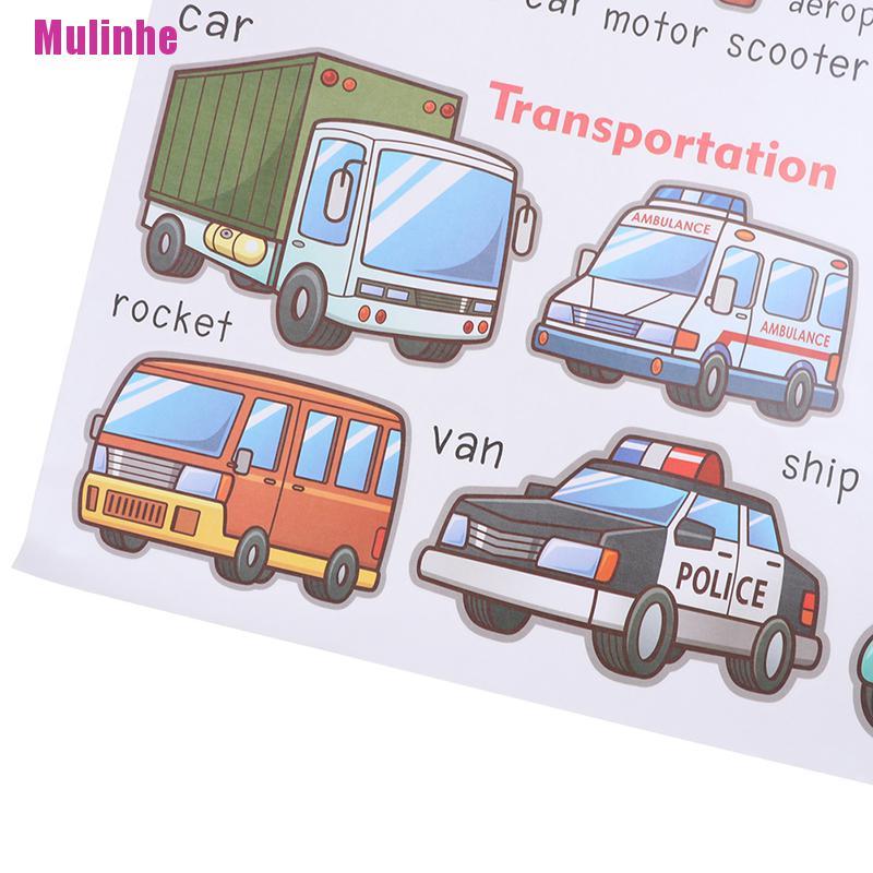 Sticker Dán Tường Hình Xe Hơi Hoạt Hình Dành Cho Trẻ Em Mẫu Giáo