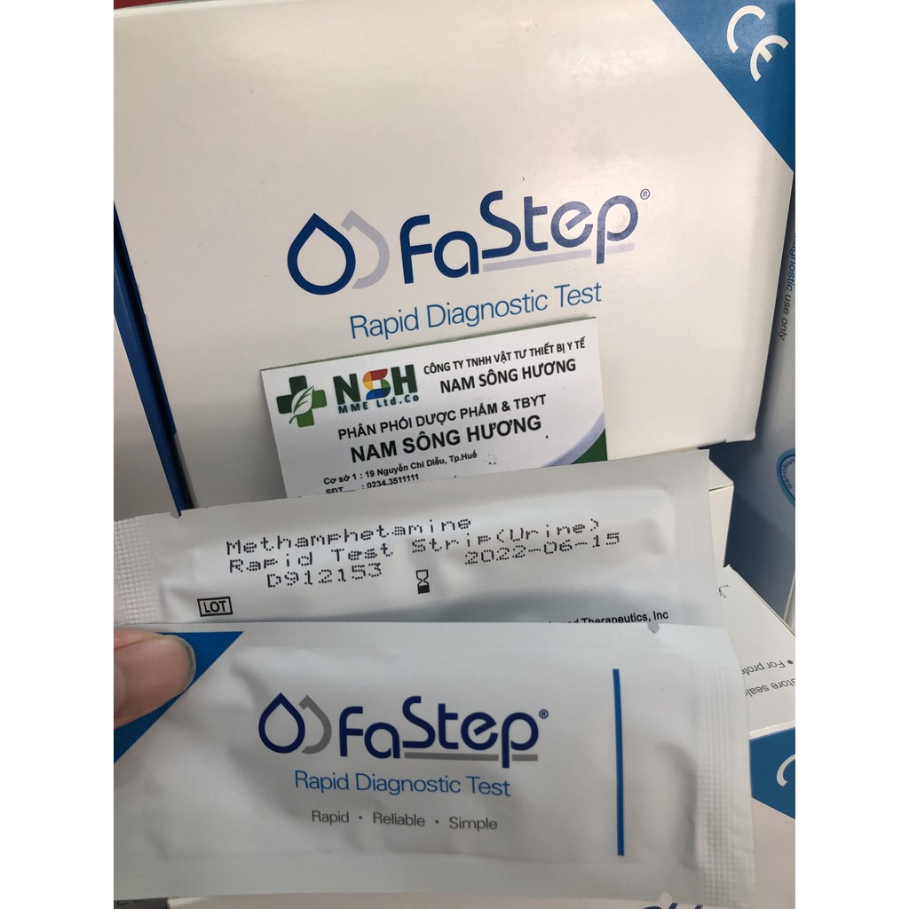 ✅  QUE THỬ TEST THỬ NHANH QUE XÉT NGHIỆM MA TÚY ĐÁ 1 CHÂN MỘT  METHAMPHETAMINE RAPID TEST STRIP FASTEP CỦA MỸ