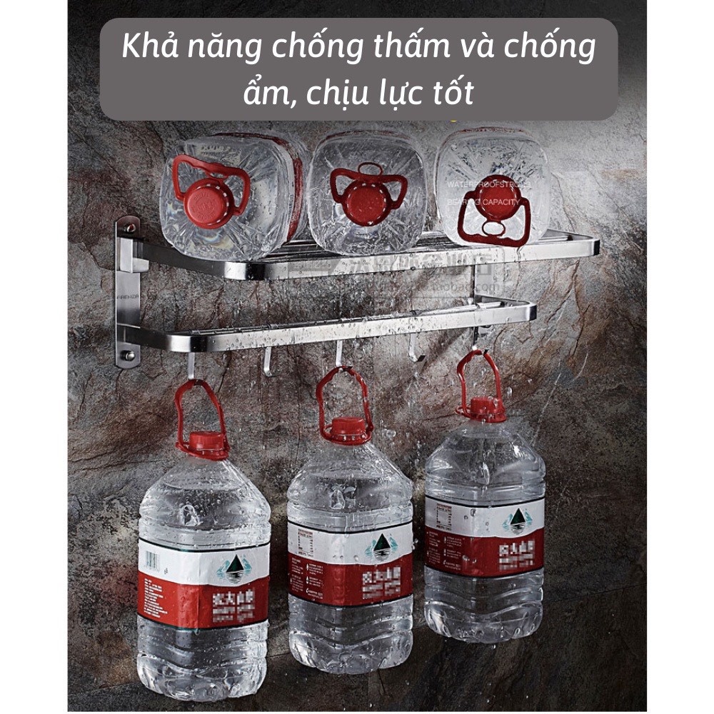 Giá Treo Khăn Nhà Tắm Kệ Để Đồ Gắn Tường Chắc Chắn Inox Không Gỉ Shop Gia Dụng HOÀI AN