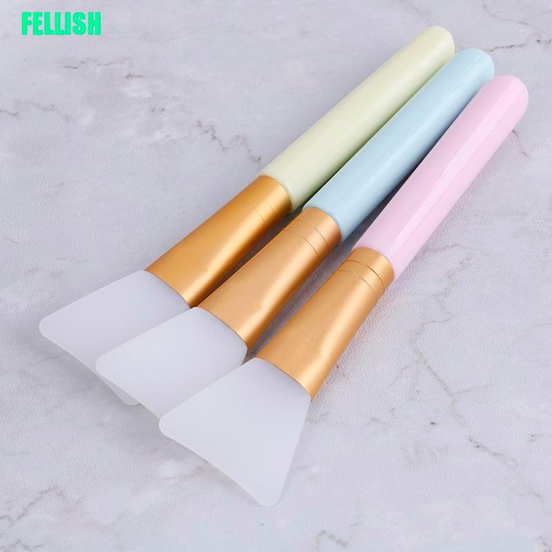 [Hàng mới về] Cọ silicon đắp mặt nạ đầu phẳng tiện dụng