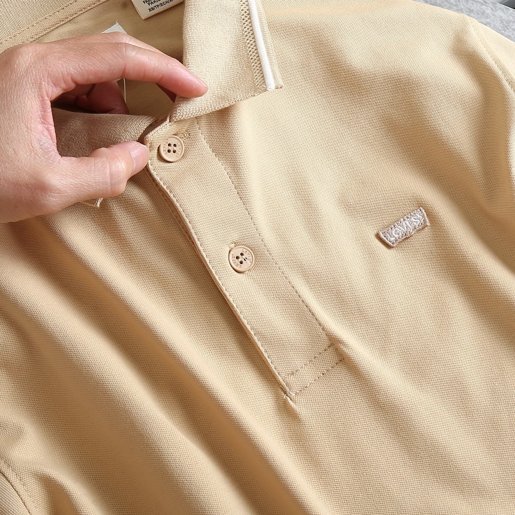 Áo thun có cổ dòng Pique viền cổ + tay1 chiếc áo thun có cổ SlimFit siêu đẹp siêu chất nhất shopee ✔️POLV51✔️