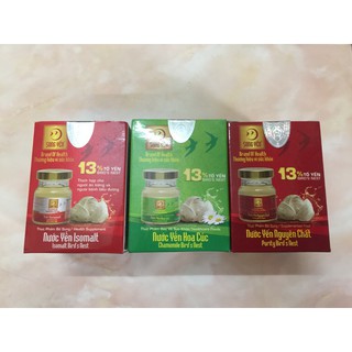 Nước yến lọ 70ml Song Yến nguyên tem các loại Nguyên chất, Isomalt, Hoa cúc