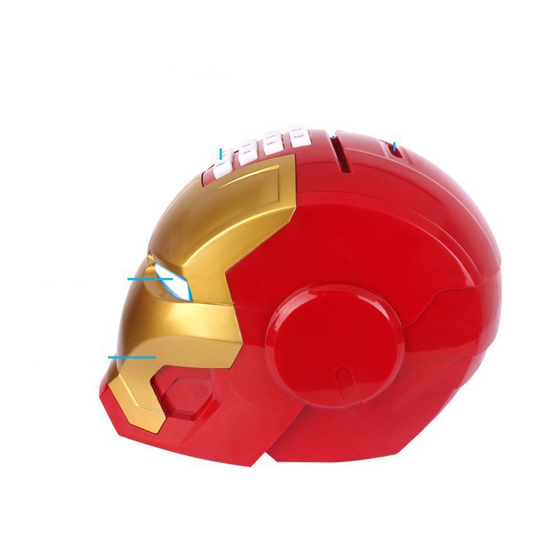 Két Đựng Tiền Mini - Két sắt Thông Minh Hình Siêu Anh Hùng Iron Man  Ybig size